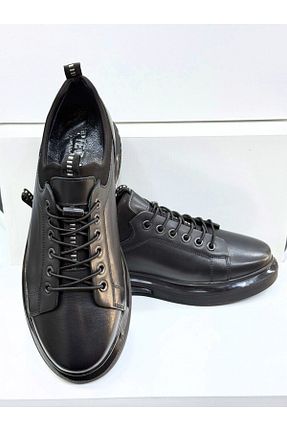 کفش کژوال مشکی مردانه چرم خالص pier men - کد 924627155