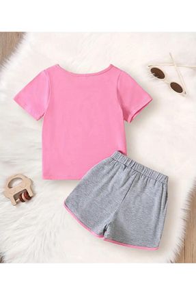 ست بالاتنه و پائین تنه طوسی بچه گانه بافت LOUİSA - کد 924323832