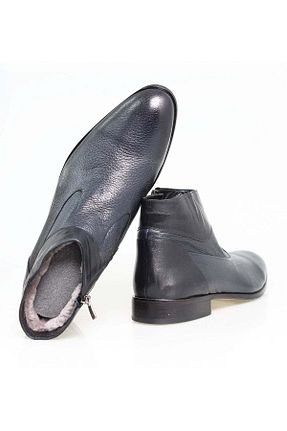 بوت / نیم بوت سرمه ای مردانه پاشنه تخت Butik - کد 926949449