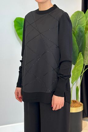 تونیک حجاب مشکی زنانه مخلوط پلی استر Nuss - کد 926945887