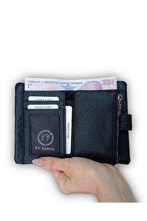 کیف پول مشکی زنانه سایز متوسط KY - کد 926959331