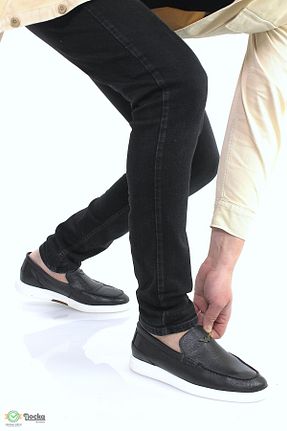 کفش کژوال مشکی مردانه چرم خالص MARCOMEN - کد 926959745