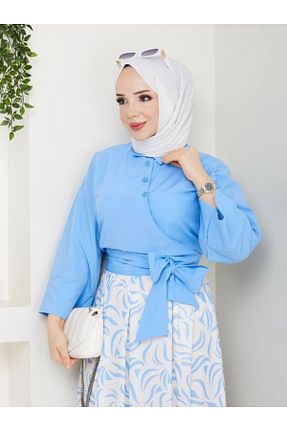 دامن حجاب آبی زنانه A-line Aşkın fashion - کد 926961941