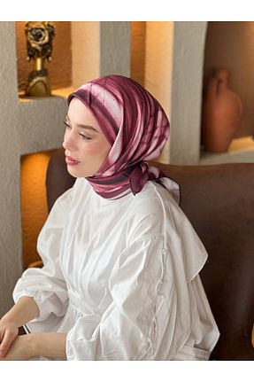 روسری زرشکی İpek Tivil Modakaşmir - کد 927084528