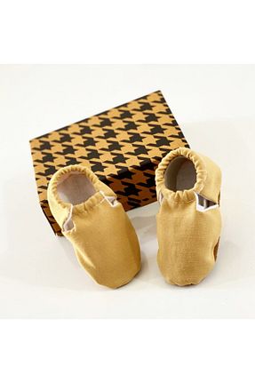 پاپوش زرد بچه گانه چرم خالص Babycitytr - کد 110459234