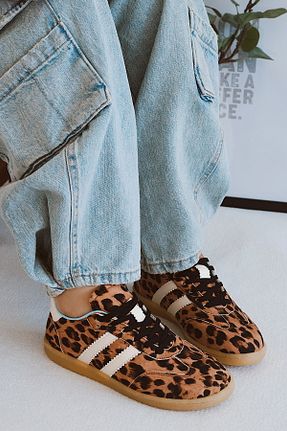 کفش کژوال قهوه ای زنانه چرم مصنوعی POLKA STORE - کد 927028436