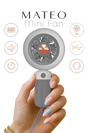 پنکه طوسی Mini Fan CARLOTA - کد 927038723