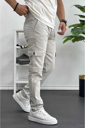 شلوار جین نباتی مردانه پاچه گشاد Denim - کد 927095054