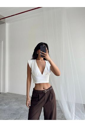 بلوز نباتی زنانه ساده mydukkan.co - کد 927041167