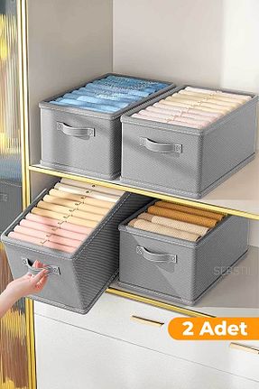 نظم دهنده کمد طوسی پارچه Serstil - کد 897908646