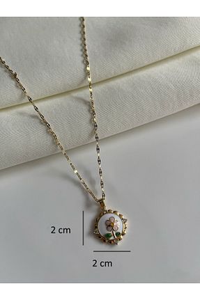 گردنبند استیل ( فولاد ) زرد زنانه استیل (فولاد) Nilsu Jewellery Accessory - کد 927071063