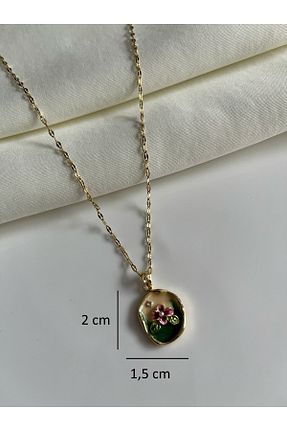 گردنبند استیل ( فولاد ) زرد زنانه استیل (فولاد) Nilsu Jewellery Accessory - کد 927071373