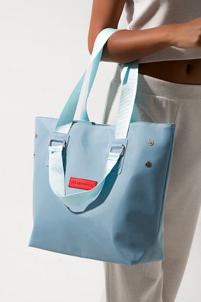 کیف دوشی فیروزه ای زنانه پارچه ای Baghashtag - کد 762371389