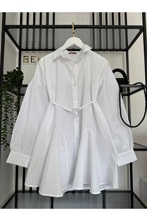 پیراهن حجاب سفید زنانه Straight Butik - کد 927126129