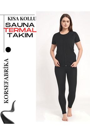 پوشاک حرارتی و لباس زیر مشکی زنانه پلی آمید KORSEFABRİKA - کد 927105477