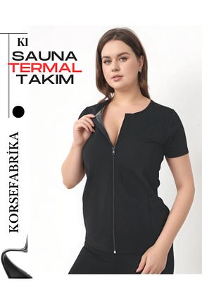 پوشاک حرارتی و لباس زیر مشکی زنانه پلی آمید KORSEFABRİKA - کد 927105477