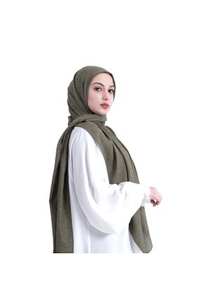 شال خاکی زنانه پنبه پلی استر HAREM SCARF - کد 927141860
