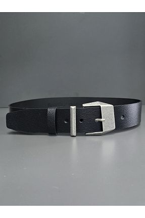 کمربند مشکی زنانه چرم خالص Kemerix - کد 925935163