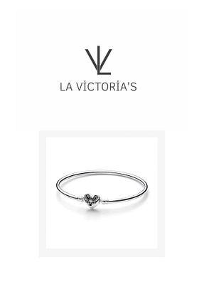 دستبند نقره طوسی زنانه 925 عیار la victorias - کد 927147404