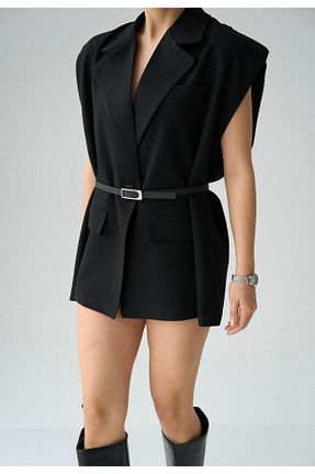 کت بلیزر مشکی زنانه پلی استر Butik - کد 927154305