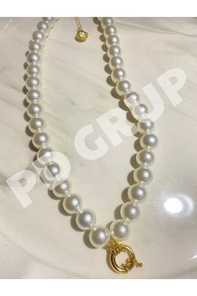 گردنبند مروارید بژ مروارید فرهنگی Pearl Dreams - کد 800399462