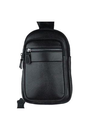 کیف پستچی مشکی زنانه چرم خالص MÇ DERİ - کد 927233886