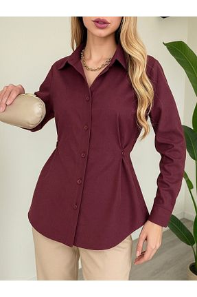 پیراهن زرشکی زنانه رگولار Modamorfo - کد 926395670