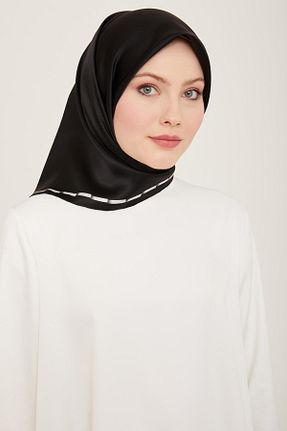 روسری سفید کرپ ساتن ابریشم Armine - کد 807533933