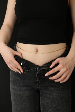 اکسسوری بدن طلائی زنانه استیل ضد زنگ MARCİELO Accessories - کد 926943331