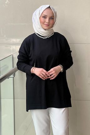 سوئیشرت مشکی زنانه Relaxed Missemramiss - کد 919851359