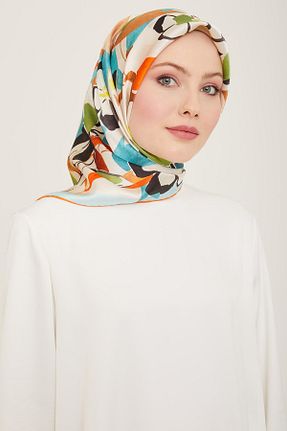 روسری صورتی کرپ ساتن ابریشم Armine - کد 809360880