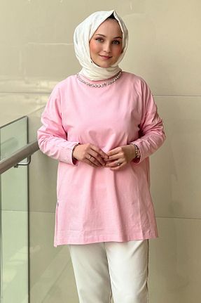سوئیشرت صورتی زنانه Relaxed Missemramiss - کد 919851384