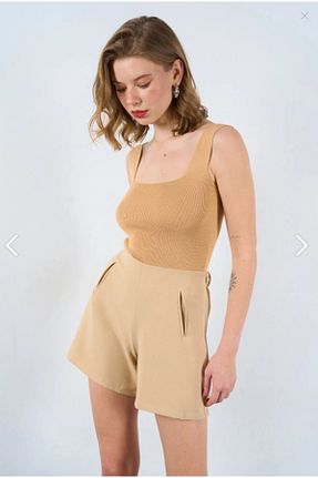 بادی قهوه ای زنانه یقه مربعی Cloe - کد 905322444