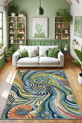فرش سبز زیره ضد لغزش The Reef Design - کد 899243516