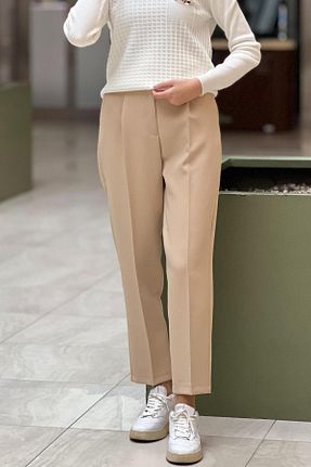 شلوار بژ زنانه پلی استر On Fashion - کد 881653055