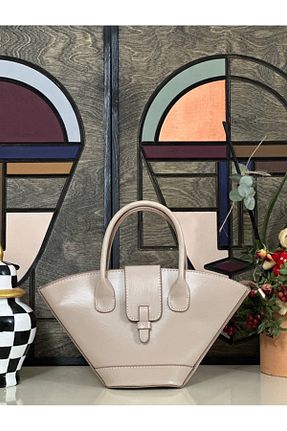 کیف دوشی بژ زنانه چرم مصنوعی MODA - کد 927216838