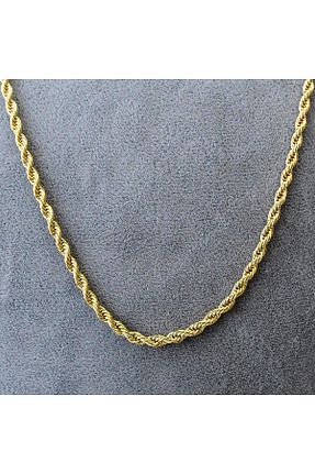 گردنبند استیل ( فولاد ) طلائی استیل (فولاد) Fi Takı - کد 927222152