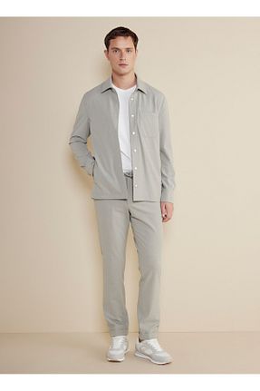 شلوار طوسی مردانه پاچه ساده BROOKS BROTHERS - کد 927222541