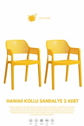 صندلی باغچه زرد Daim Plastik - کد 896782016