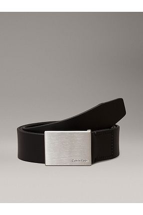 کمربند مشکی مردانه چرم خالص Calvin Klein - کد 927248025