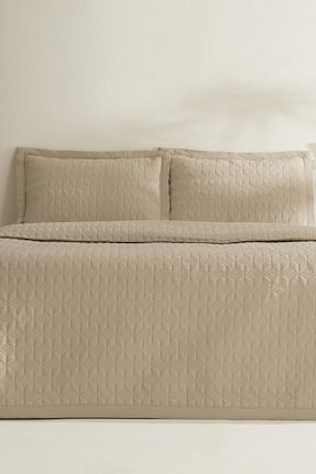 روتختی دونفره بژ پلی استر Karaca Home - کد 927254775