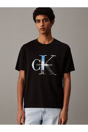تیشرت مشکی مردانه رگولار Calvin Klein - کد 922283332