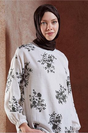 شال قهوه ای زنانه پلی استر Alvina - کد 855461551