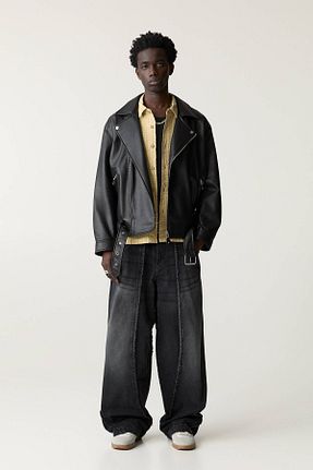 کت مشکی مردانه رگولار Pull & Bear - کد 899202153