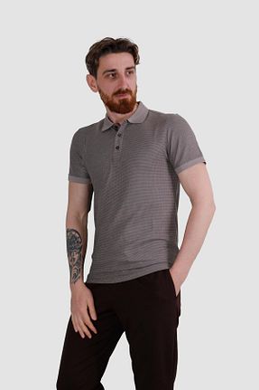تیشرت قهوه ای مردانه یقه پولو Globay - کد 927266266