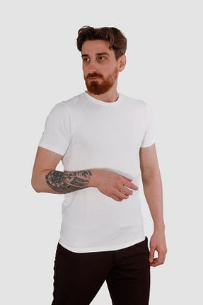 تیشرت سفید مردانه Jakarlı Globay - کد 927265936