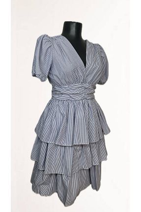 لباس آبی زنانه بافتنی Mois Atelier - کد 927259005