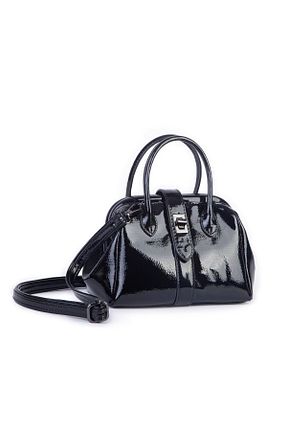 کیف پستچی مشکی زنانه چرم مصنوعی Nas Bag - کد 927263345