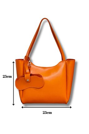 کیف دوشی نارنجی زنانه چرم مصنوعی fular & bags - کد 924000410