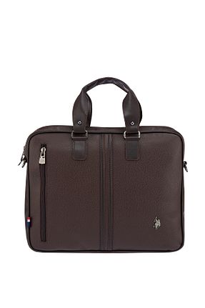 کیف لپ تاپ و مدارک قهوه ای زنانه چرم مصنوعی U.S. Polo Assn. - کد 821046053